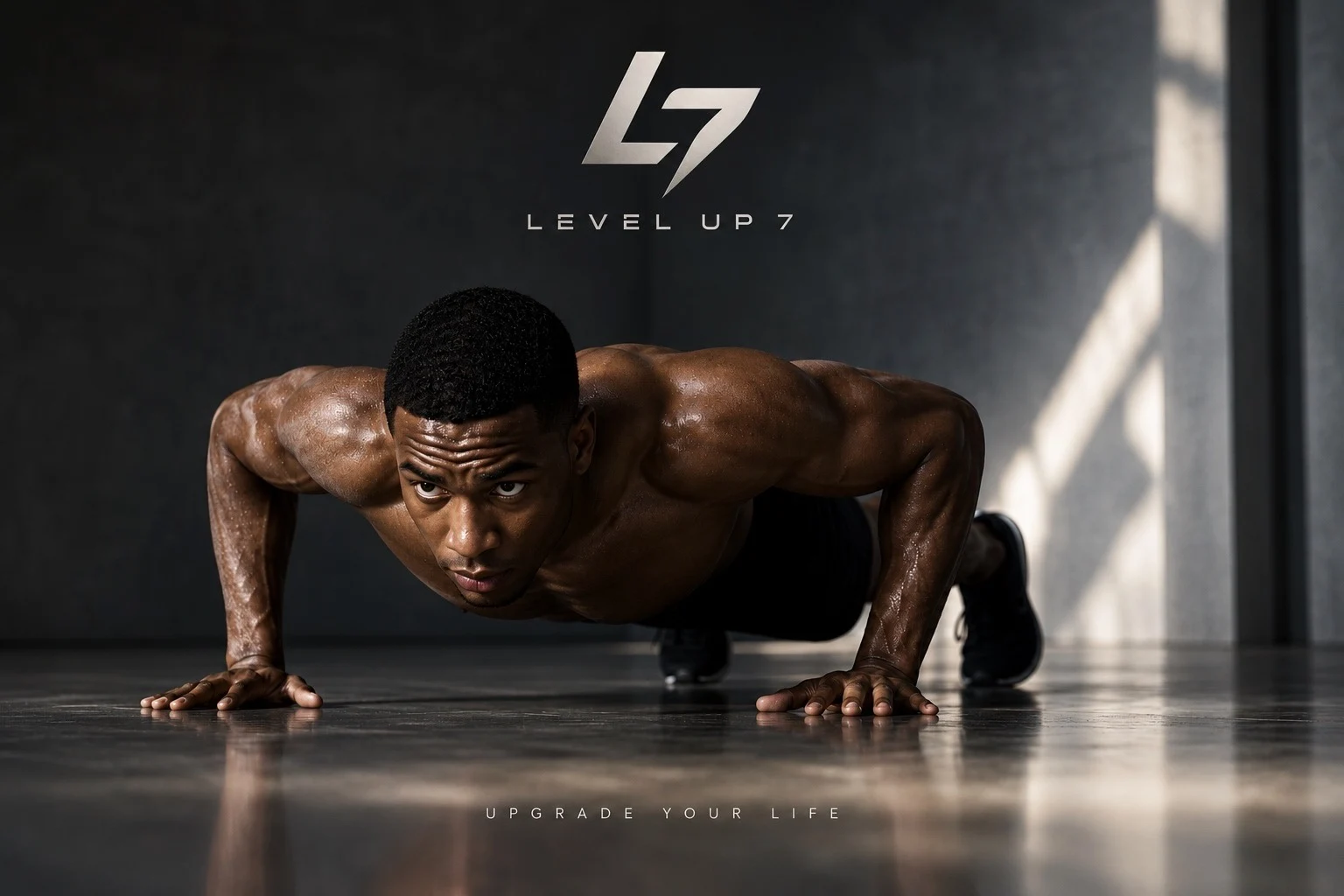 LEVEL UP, visuel athlète et identité L7